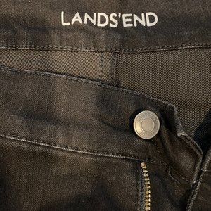 Lands’ End Women's Plus High Rise Straight Leg Jean BLACK Size: 26W